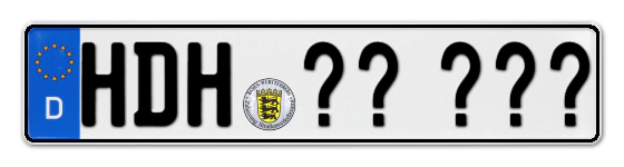 Wunschkennzeichen Heidenheim reservieren