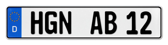 Autokennzeichen HaGeNow