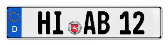 Autokennzeichen HIldesheim