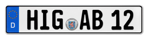 Autokennzeichen HeilIGenstadt