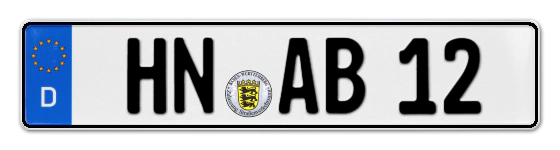 Autokennzeichen HeilbronN