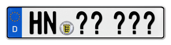 Wunschkennzeichen Heilbronn reservieren