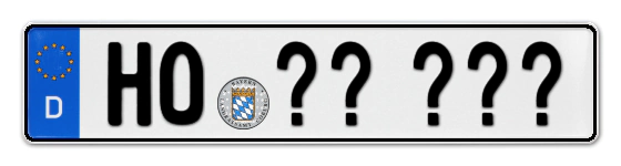 Wunschkennzeichen Hof reservieren