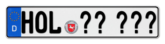 Wunschkennzeichen Holzminden reservieren