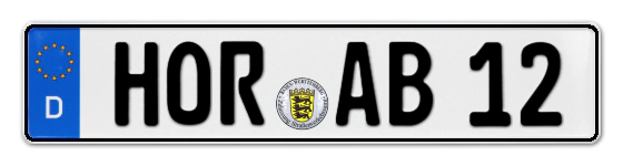 Autokennzeichen HORb
