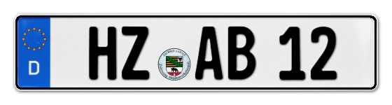 Autokennzeichen HarZ