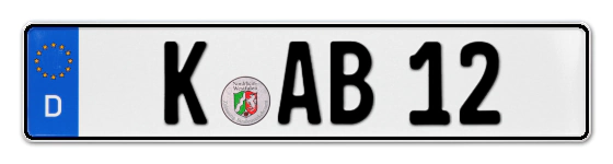 Autokennzeichen Köln