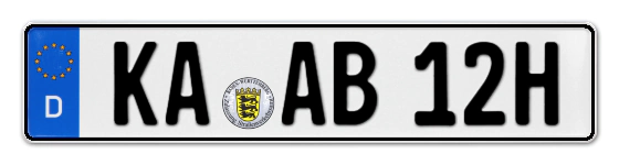 H-Kennzeichen KA online bestellen