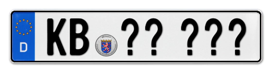 Wunschkennzeichen Korbach reservieren