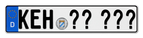 Wunschkennzeichen Kelheim reservieren