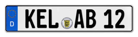 Autokennzeichen KEhL