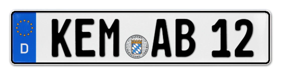 Autokennzeichen KEMnath