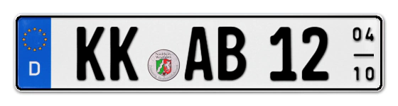 Saisonkennzeichen KK für Kempen, Krefeld online bestellen