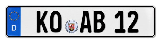 Autokennzeichen KOblenz