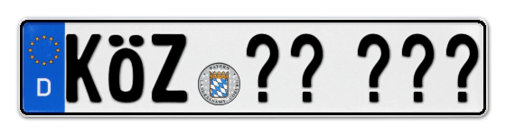 Wunschkennzeichen KÖtzting reservieren