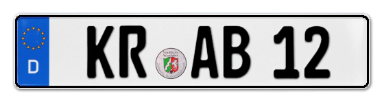 Autokennzeichen KRefeld