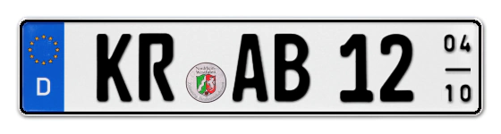 Saisonkennzeichen KR für KRefeld online bestellen
