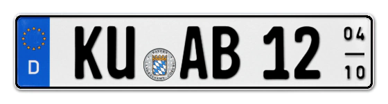 Saisonkennzeichen KU für KUlmbach online bestellen