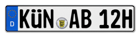 H-Kennzeichen KÜN online bestellen