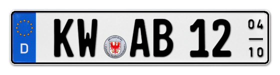 Saisonkennzeichen KW für Königs Wusterhausen online bestellen