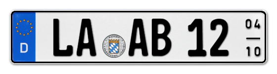 Saisonkennzeichen LA für LAndshut online bestellen