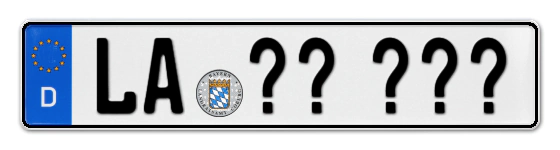 Wunschkennzeichen Landshut reservieren