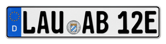 E-Kennzeichen LAUf online bestellen