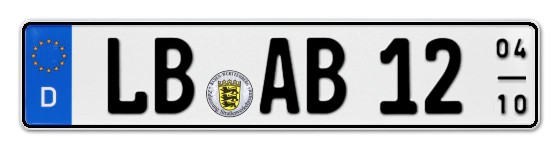 Saisonkennzeichen LB für LudwigsBurg online bestellen