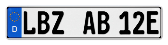 E-Kennzeichen LüBZ online bestellen