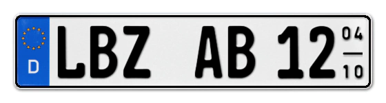Saisonkennzeichen LBZ für LüBZ online bestellen