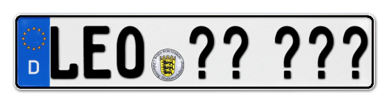 Wunschkennzeichen Leonberg reservieren