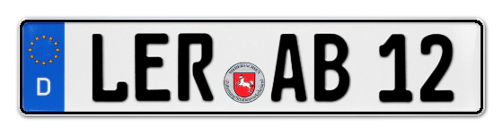 Autokennzeichen LEeR