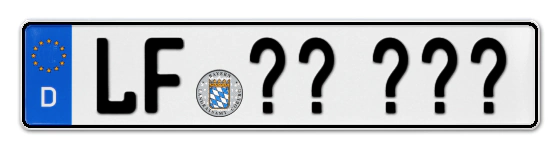 Wunschkennzeichen Laufen reservieren