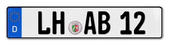 Autokennzeichen LüdingHausen