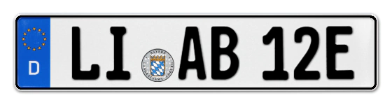 E-Kennzeichen LIndau online bestellen