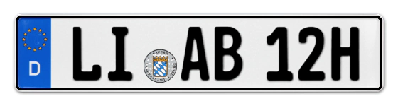 H-Kennzeichen LI online bestellen