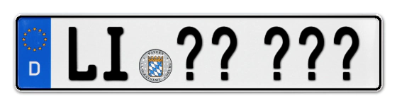 Wunschkennzeichen Lindau reservieren