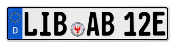 E-Kennzeichen LIeBenwerda online bestellen