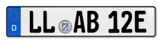 E-Kennzeichen Landsberg am Lech online bestellen