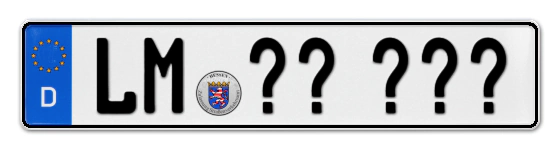Wunschkennzeichen Limburg reservieren