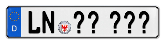 Wunschkennzeichen Lübben reservieren