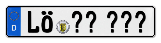 Wunschkennzeichen LÖrrach reservieren