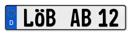 Autokennzeichen LÖBau
