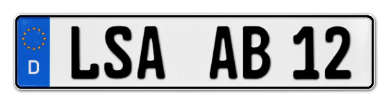 Autokennzeichen Land Sachsen-Anhalt