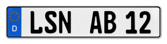 Autokennzeichen Landtag SachseN