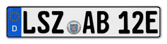 E-Kennzeichen LangenSalZa online bestellen