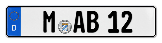Autokennzeichen München