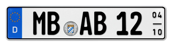 Saisonkennzeichen MB für MiesBach online bestellen