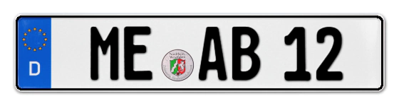 Autokennzeichen MEttmann