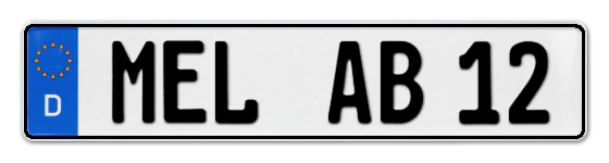 Autokennzeichen MELle
